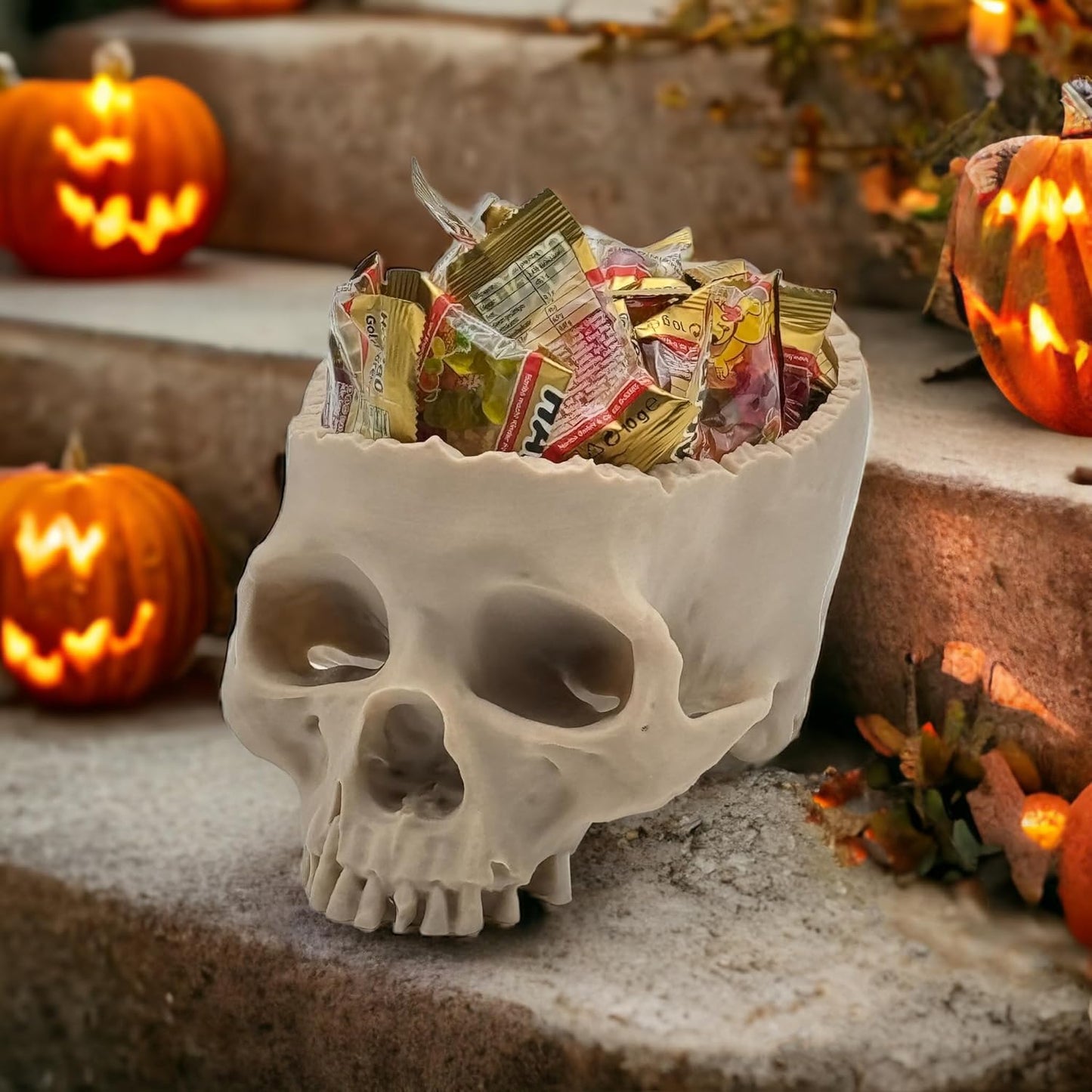 Schädel Schüssel | Maßstabsgetreue Deko Candy Bowl